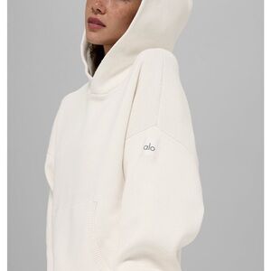 ALO Yoga Cream Hooded Sweater